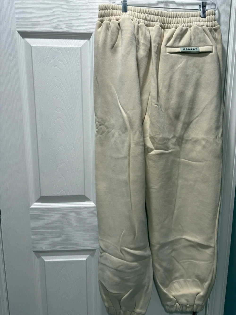 Unbranded Women's Cream Jogger Track Pants Brand New XL- PO-1/10 - Picture 5 of 8